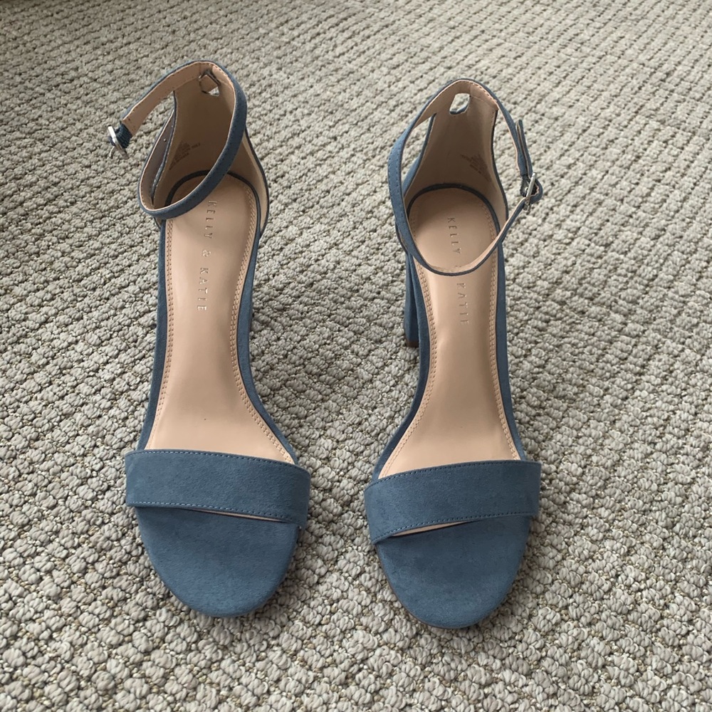 Kelly & Katie blue suede sandals